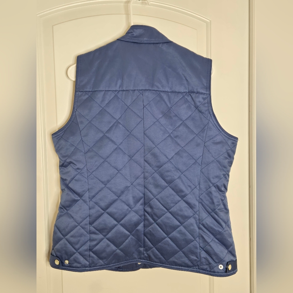 108. Pendleton | Navy Quilted Zip‑Front Vest – Size Large - Picture 6 of 8